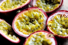 The fresh passionfruit